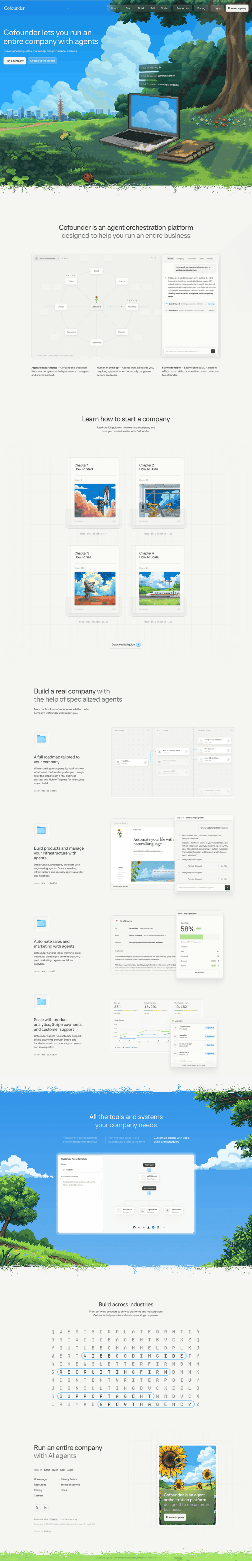 Cofounder landing page website preview